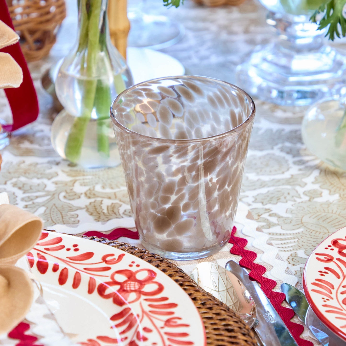 Verres à sable tachetés (lot de 4)