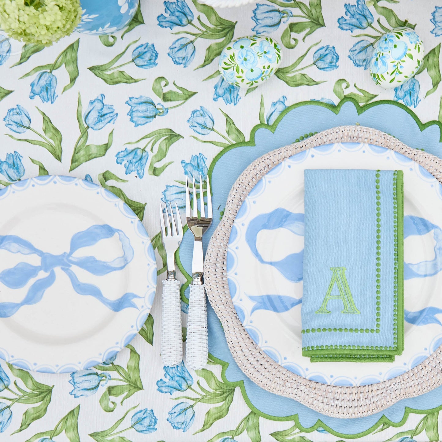 Assiette de démarrage Marilyn Blue Bow