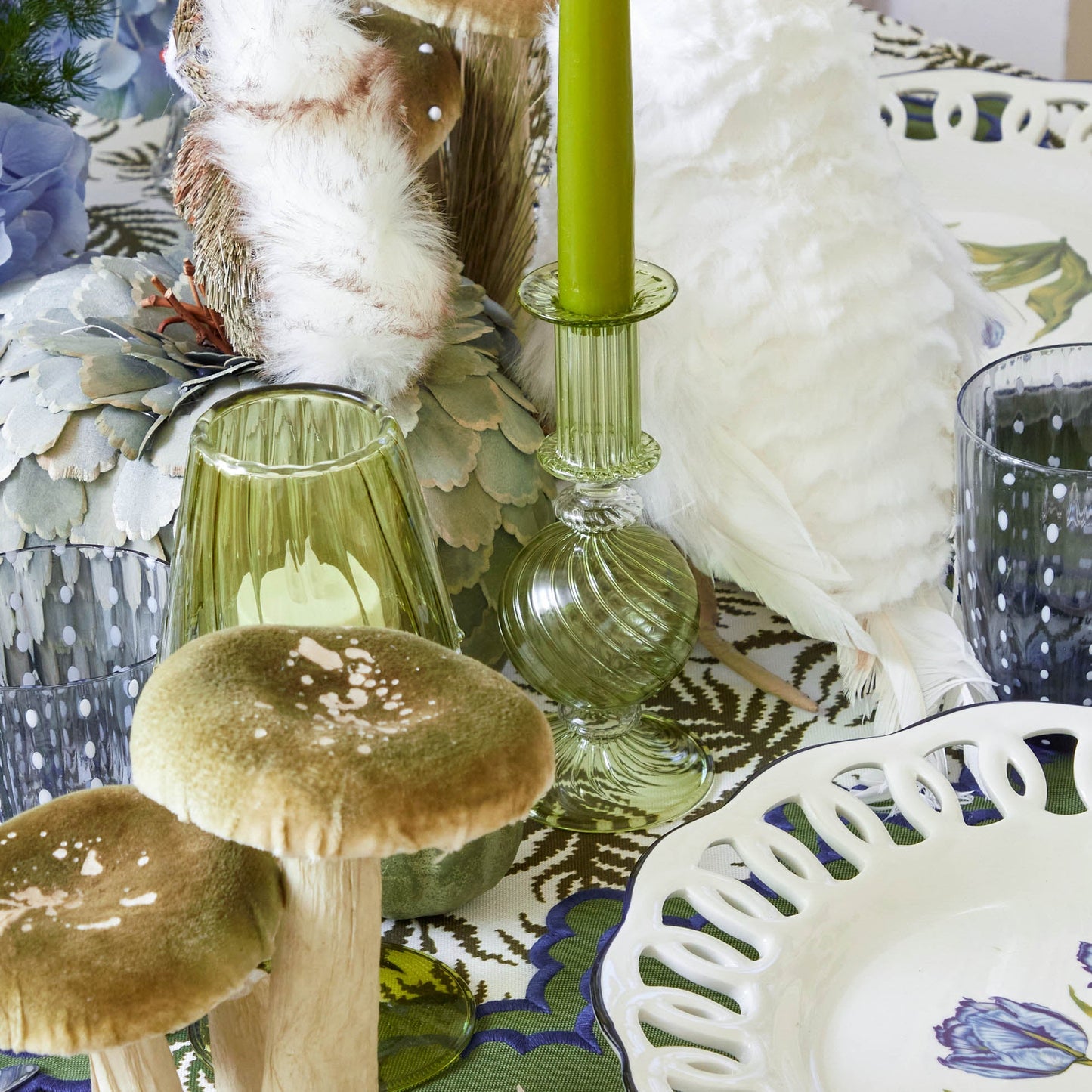 Coffret de bougies Camille Olive (vert pomme)