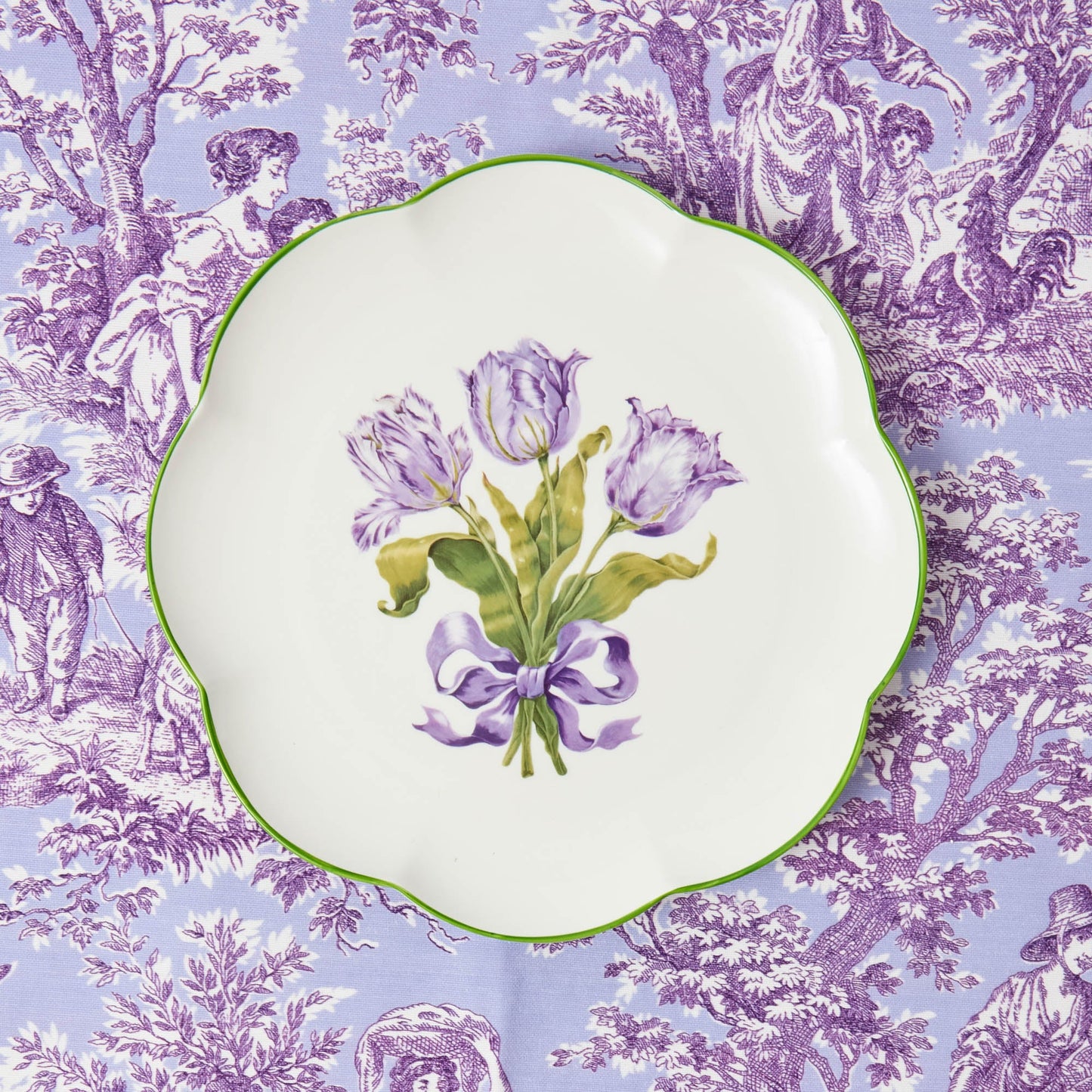 Assiette de démarrage Tulipe violette