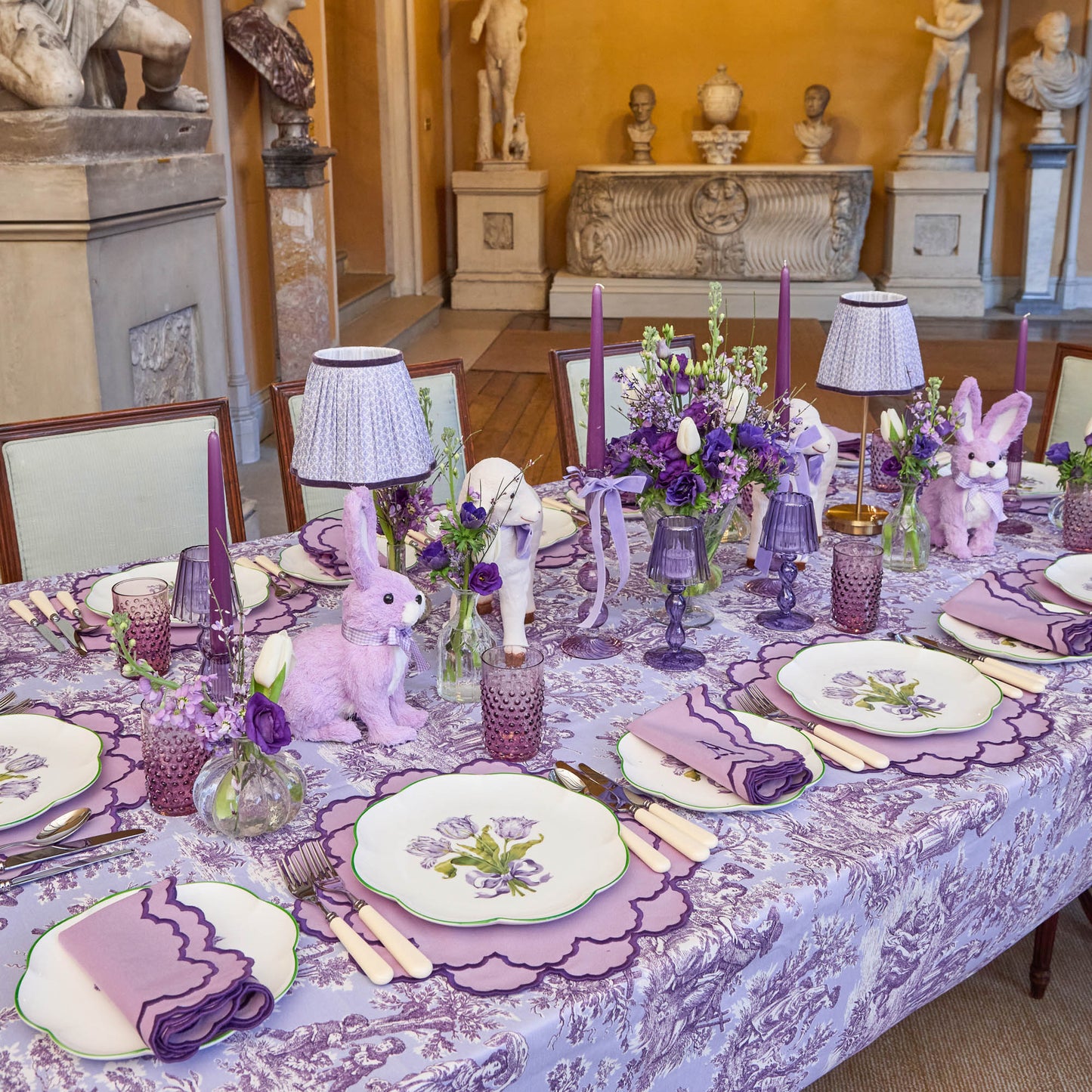 Assiette de démarrage Tulipe violette