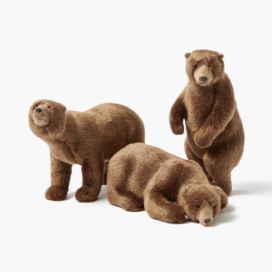 Grands ours bruns alpins (ensemble de 3)