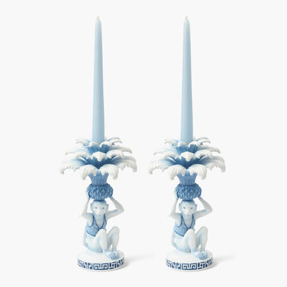 Bougeoirs Blue Monkey (paire)
