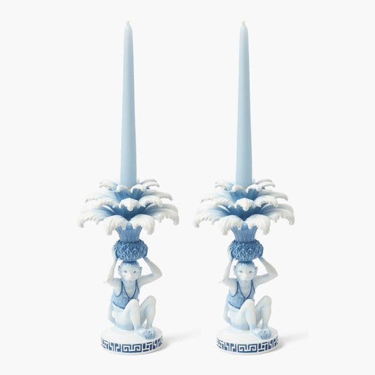 Bougeoirs Blue Monkey (paire)