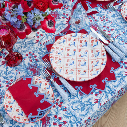 Sets de table Angelina rouges et bleus (lot de 4)