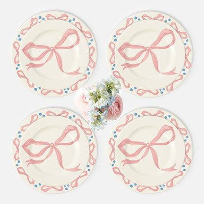 Assiettes à dîner et à entrée Harley's Bow (lot de 8)