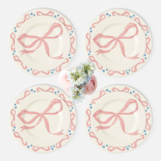 Assiettes à dîner et à entrée Harley's Bow (lot de 8)
