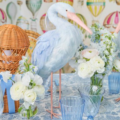 Cigogne Saskia bleue (couple) - 44 cm