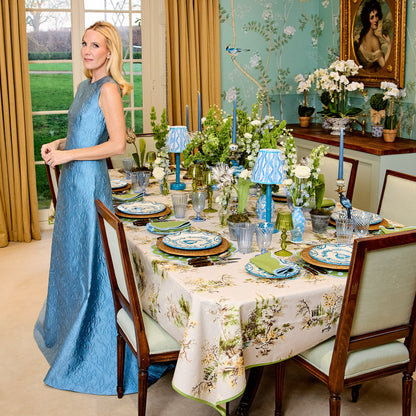 Ensemble de bougeoirs perroquet bleu