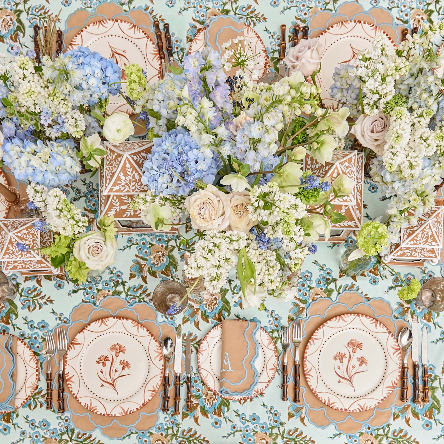 Sets de table Lily Sand et Blue (lot de 4)
