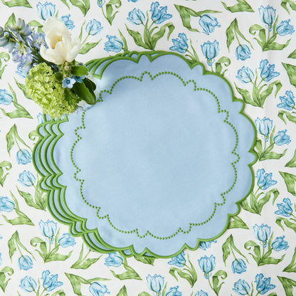 Sets de table bleus et verts Mariana (lot de 4)
