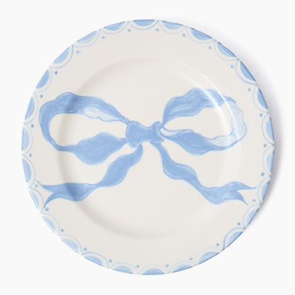 Assiette plate Marilyn Blue Bow
