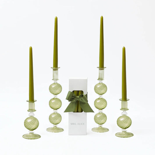 Coffret de bougies Camille Olive (vert pomme)