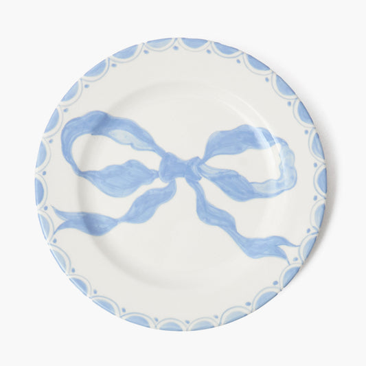 Assiette plate Marilyn Blue Bow