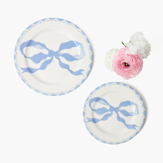 Assiette de démarrage Marilyn Blue Bow