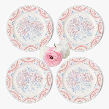 Assiettes à dîner florales Eliza (lot de 4)