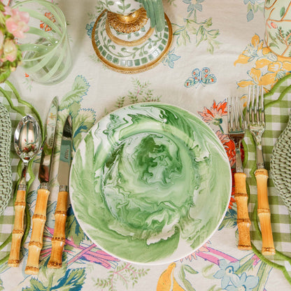 Assiettes à entrée marbrées Julia Green (lot de 4)