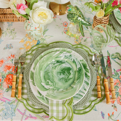 Sets de table et serviettes Eloise Green Gingham (lot de 4)