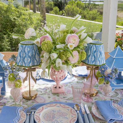 Sets de table et serviettes en lin Eloise Pervenche (lot de 4)
