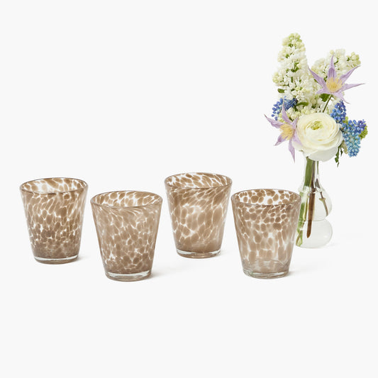 Verres à sable tachetés (lot de 4)