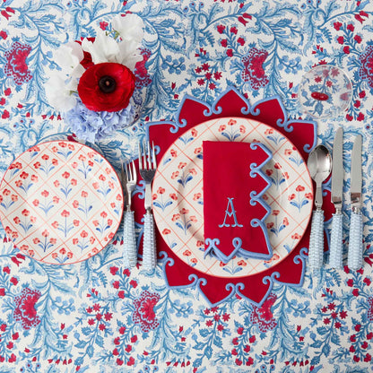 Sets de table Angelina rouges et bleus (lot de 4)