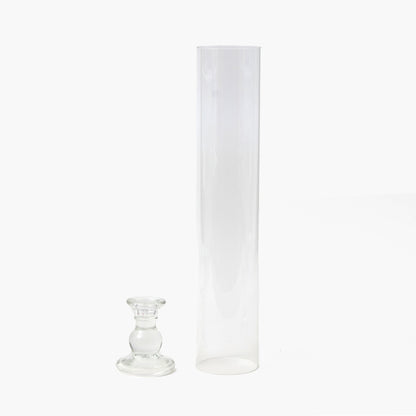 Grand bougeoir en verre Claudia (paire)