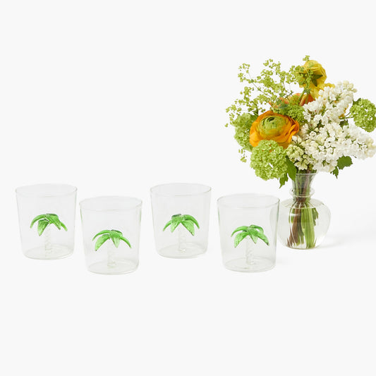 Verres Palmier (Lot de 4)