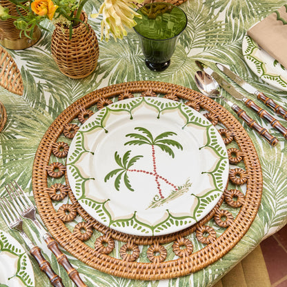 Sets de table ronds en rotin Elodie (lot de 4)