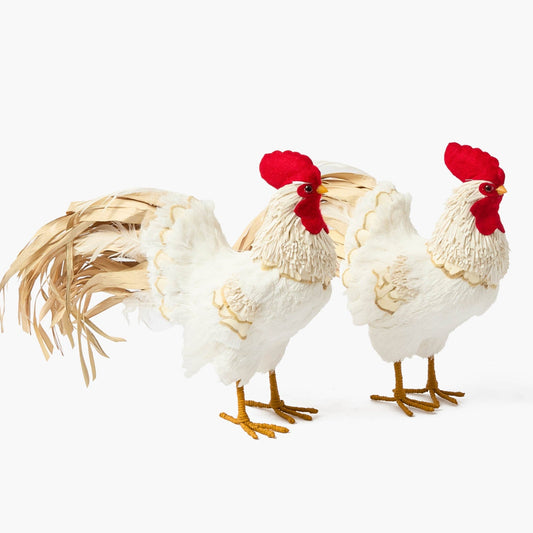 Ronnie le coq (paire) - 30 cm