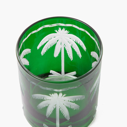 Verres Palmier Émeraude (Lot de 4)