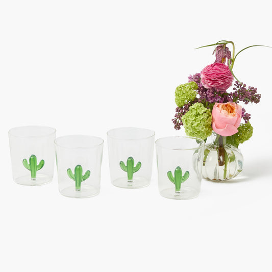 Verres Cactus (Lot de 4)