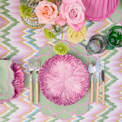 Nappe Magdalena verte et rose