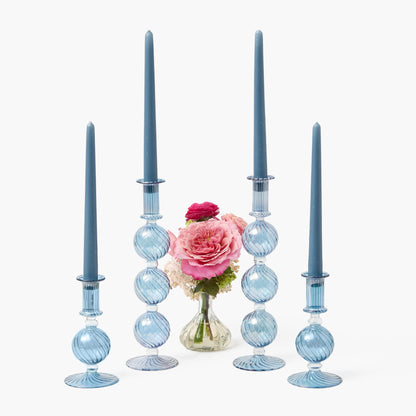 Coffret de bougies Camille Azure (bleu poussiéreux)
