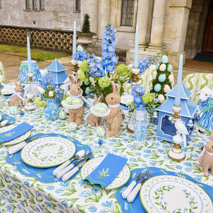 Serviettes en lin bleu muguet (lot de 4)