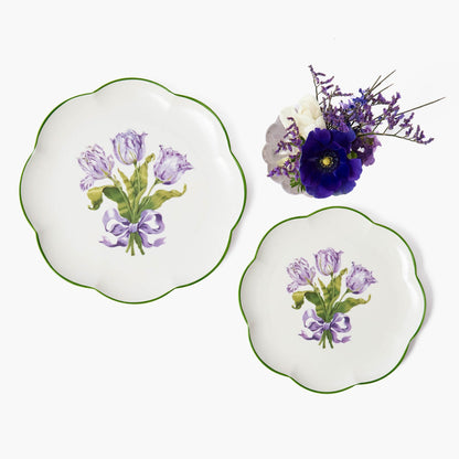 Assiette de démarrage Tulipe violette