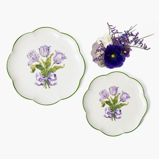 Assiette de démarrage Tulipe violette