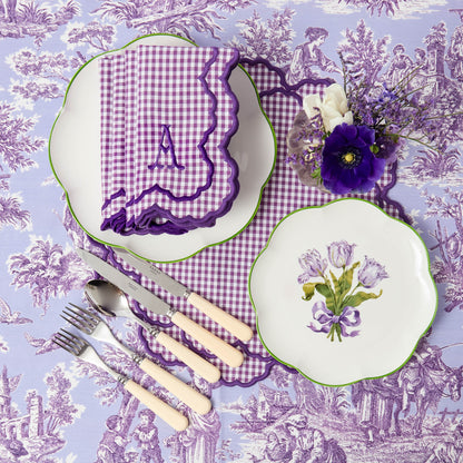 Assiette de démarrage Tulipe violette