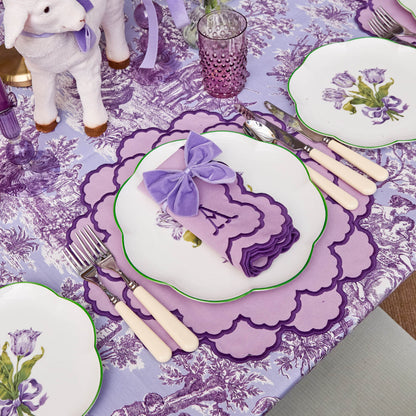 Assiette de démarrage Tulipe violette